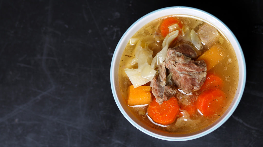 A picture of an Icelandic lamb soup